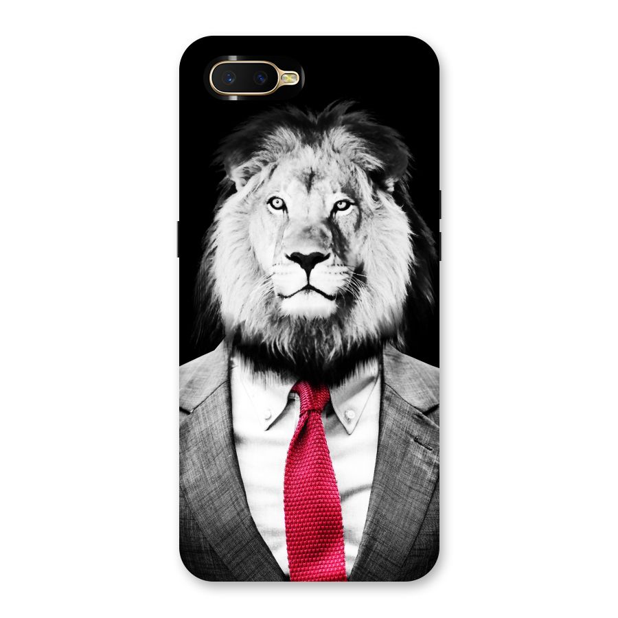 Lion with Red Tie Back Case for Oppo K1
