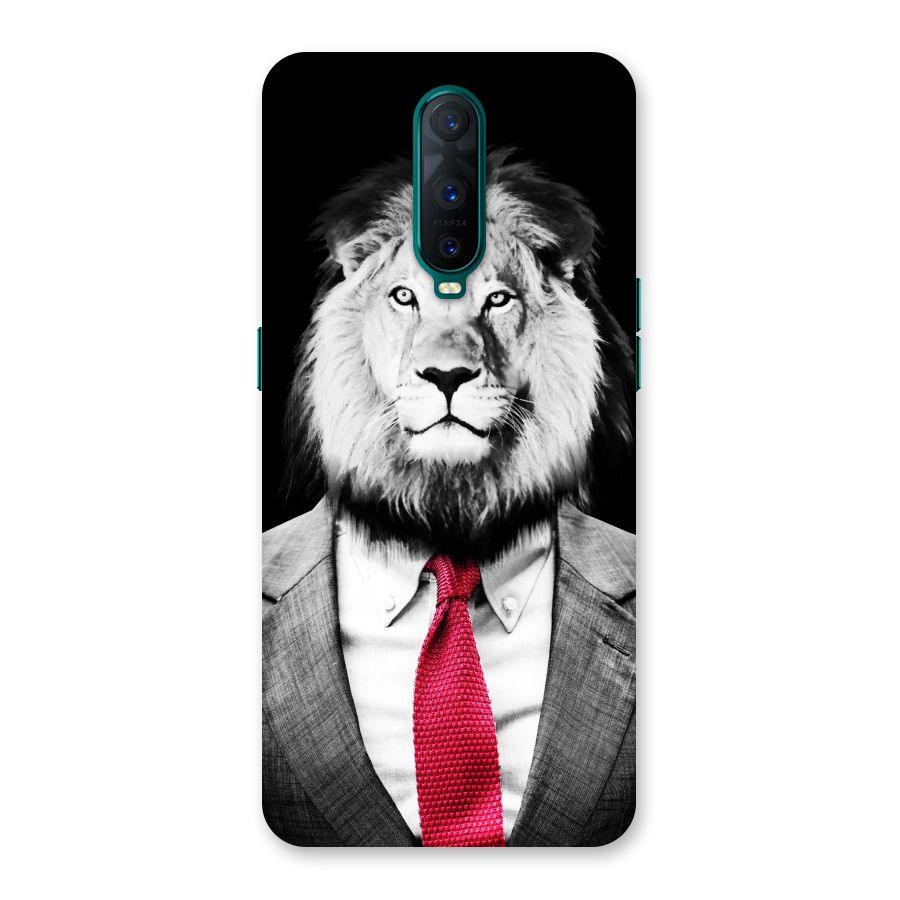 Lion with Red Tie Back Case for Oppo R17 Pro