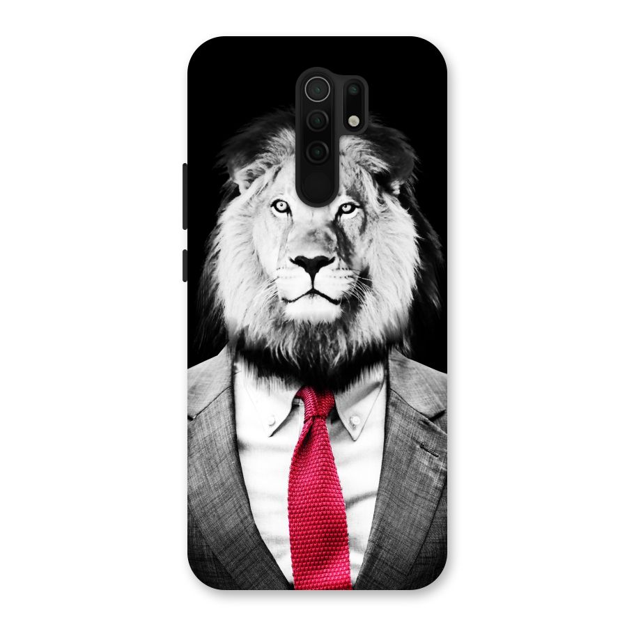 Lion with Red Tie Back Case for Poco M2