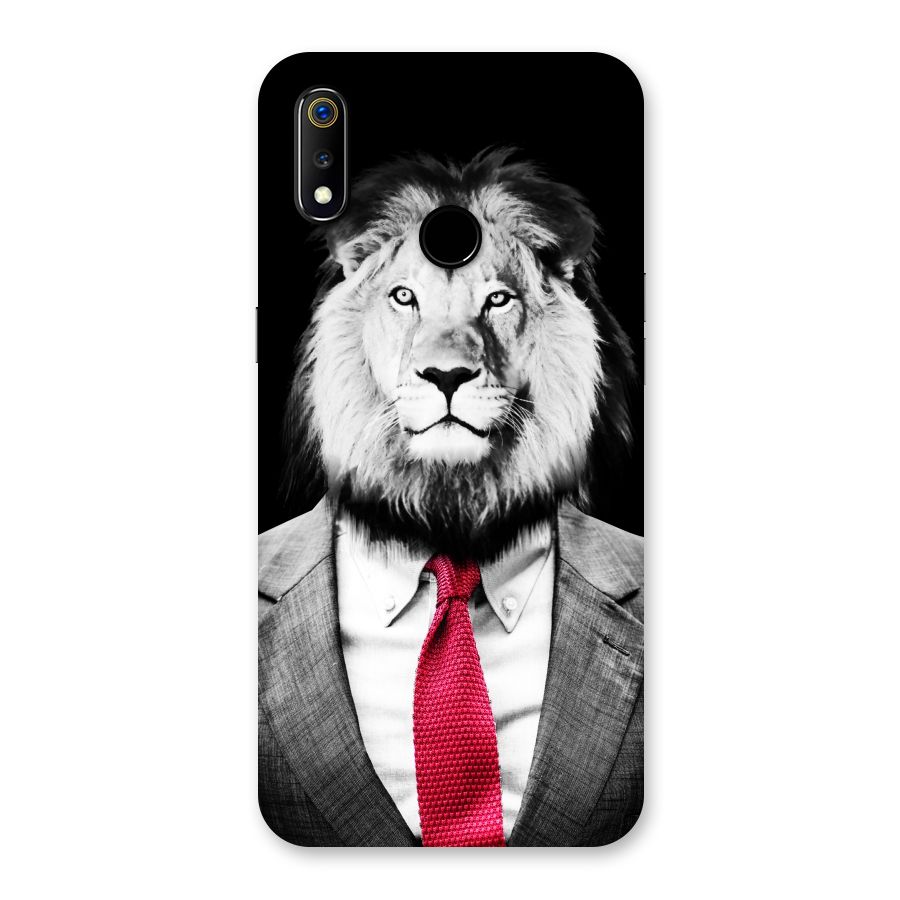 Lion with Red Tie Back Case for Realme 3