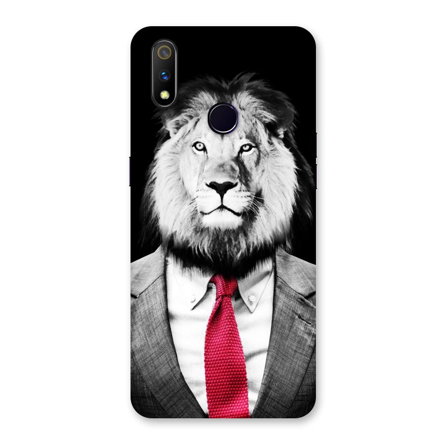Lion with Red Tie Back Case for Realme 3 Pro
