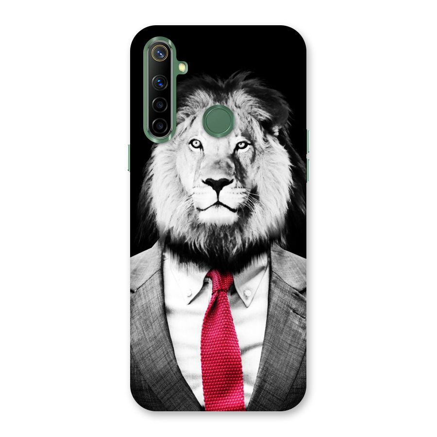 Lion with Red Tie Back Case for Realme Narzo 10