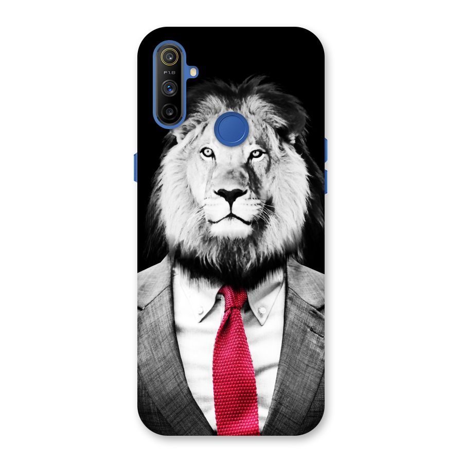 Lion with Red Tie Back Case for Realme Narzo 10A