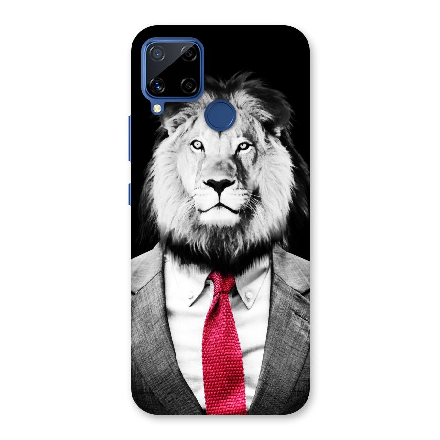 Lion with Red Tie Back Case for Realme Narzo 30A