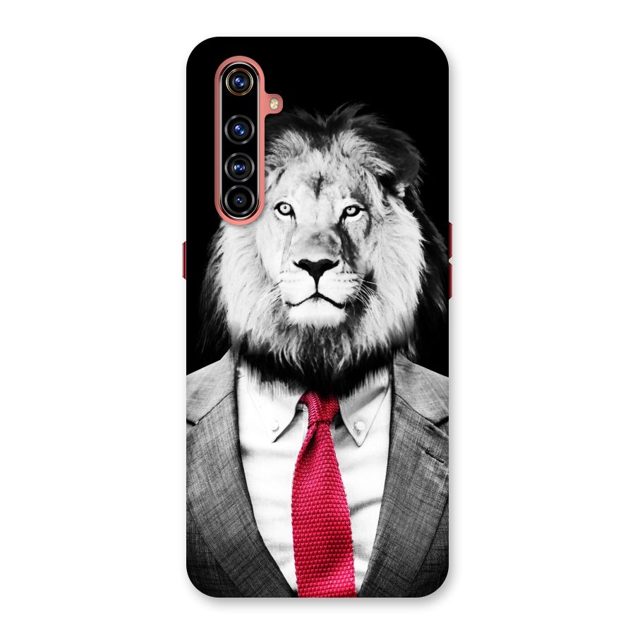Lion with Red Tie Back Case for Realme X50 Pro