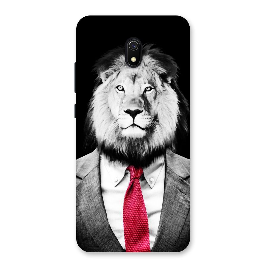 Lion with Red Tie Back Case for Redmi 8A