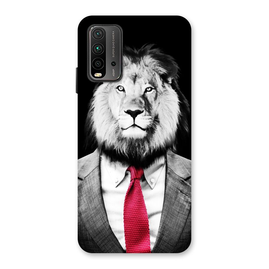 Lion with Red Tie Back Case for Redmi 9 Power