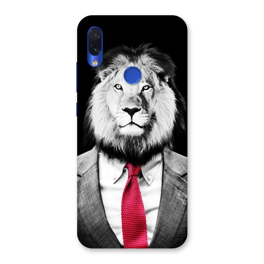 Lion with Red Tie Back Case for Redmi Note 7
