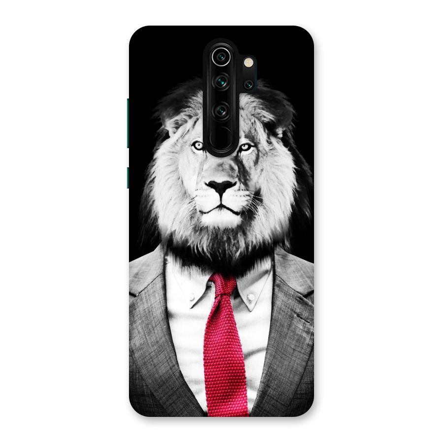 Lion with Red Tie Back Case for Redmi Note 8 Pro