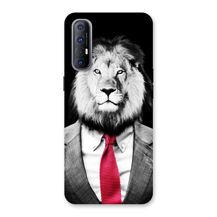 Lion with Red Tie Back Case for Reno3 Pro