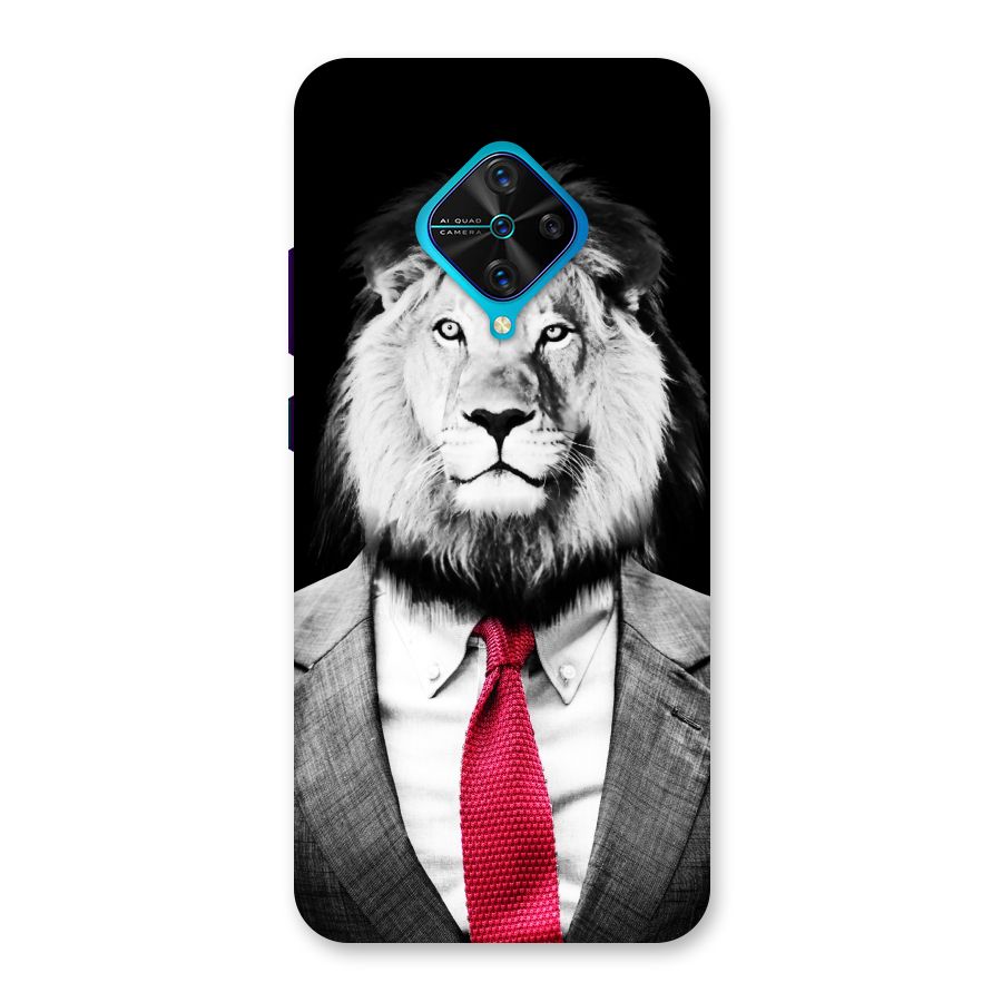 Lion with Red Tie Back Case for Vivo S1 Pro