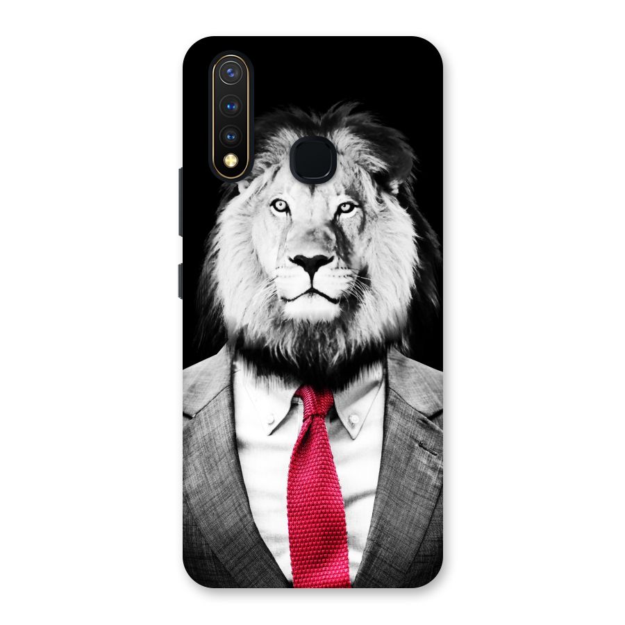 Lion with Red Tie Back Case for Vivo U20