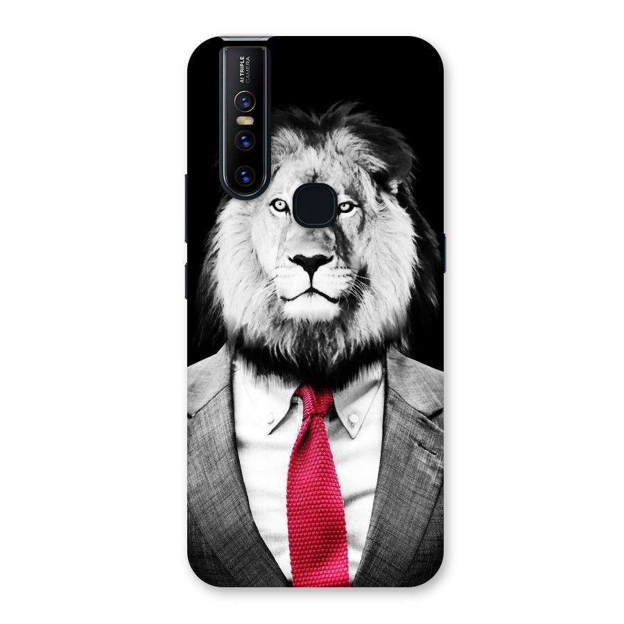 Lion with Red Tie Back Case for Vivo V15