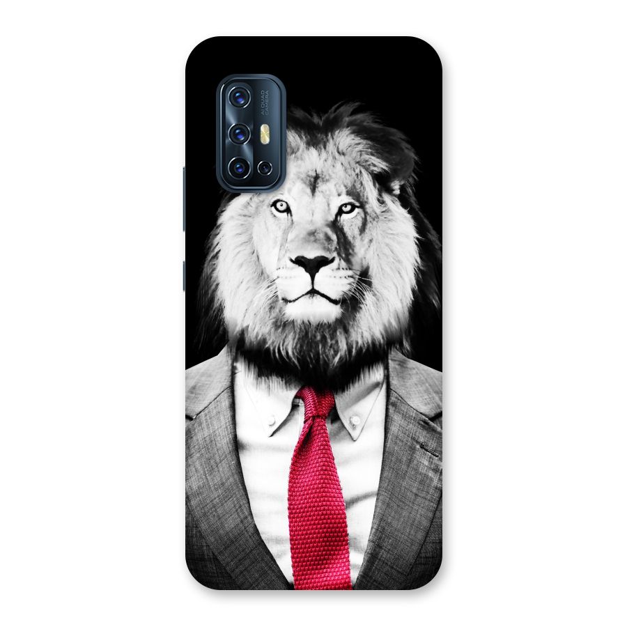 Lion with Red Tie Back Case for Vivo V17