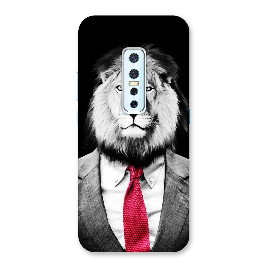 Lion with Red Tie Back Case for Vivo V17 Pro