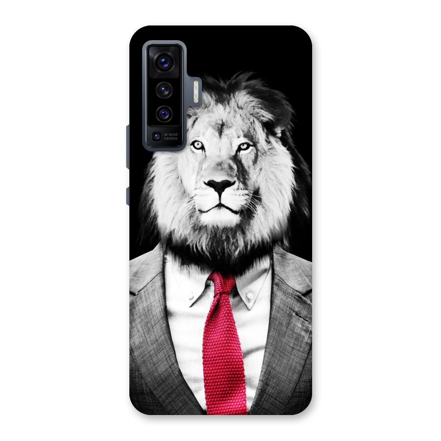 Lion with Red Tie Back Case for Vivo X50