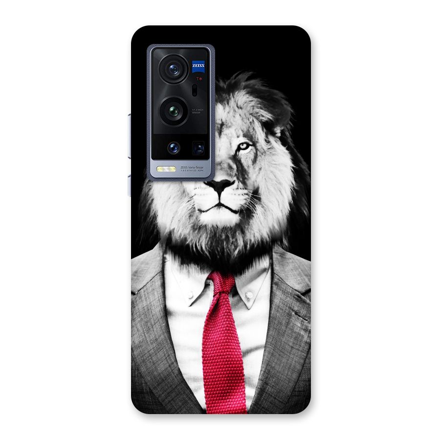 Lion with Red Tie Back Case for Vivo X60 Pro Plus