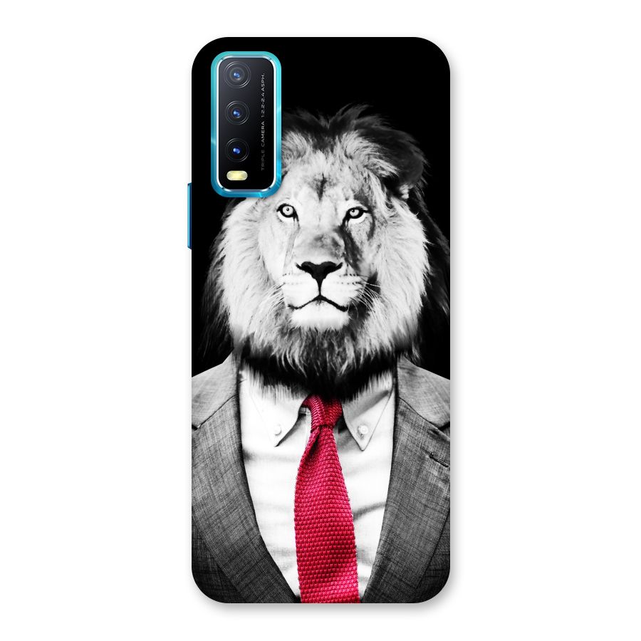 Lion with Red Tie Back Case for Vivo Y20G