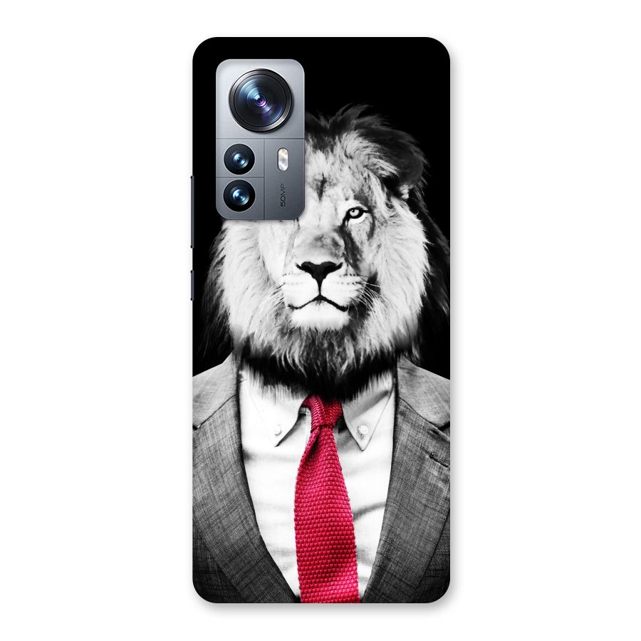 Lion with Red Tie Back Case for Xiaomi 12 Pro