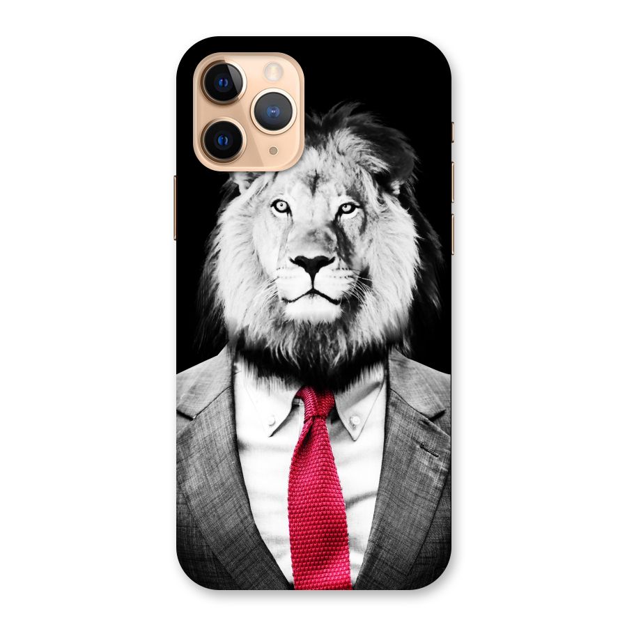 Lion with Red Tie Back Case for iPhone 11 Pro