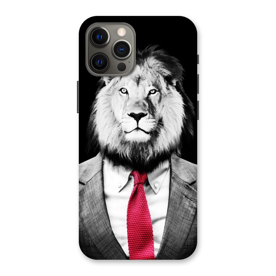 Lion with Red Tie Back Case for iPhone 12 Pro Max