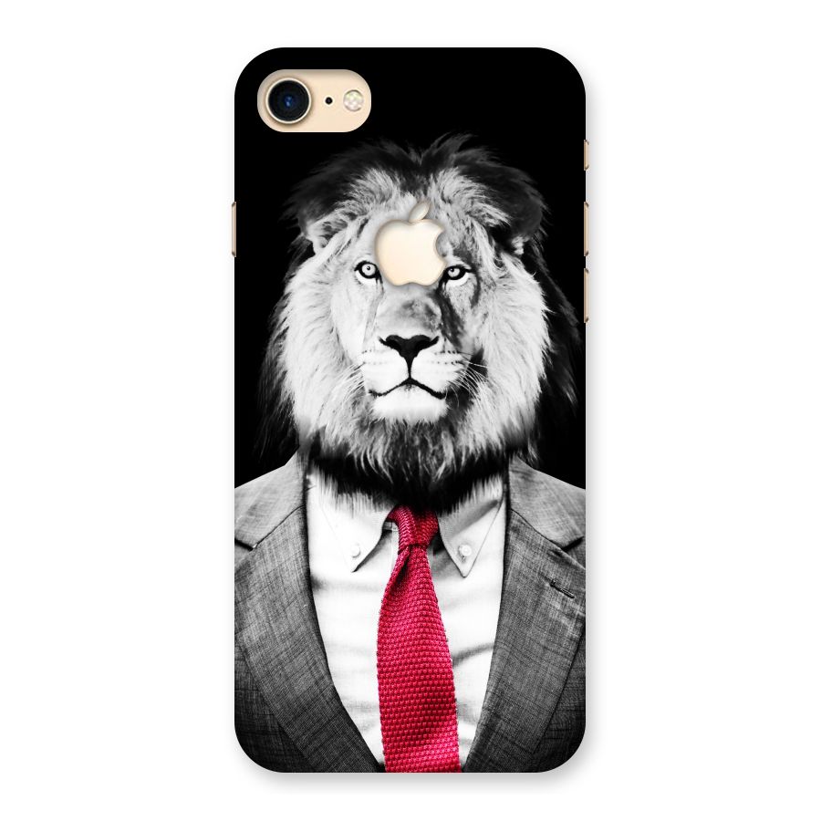 Lion with Red Tie Back Case for iPhone 7 Apple Cut