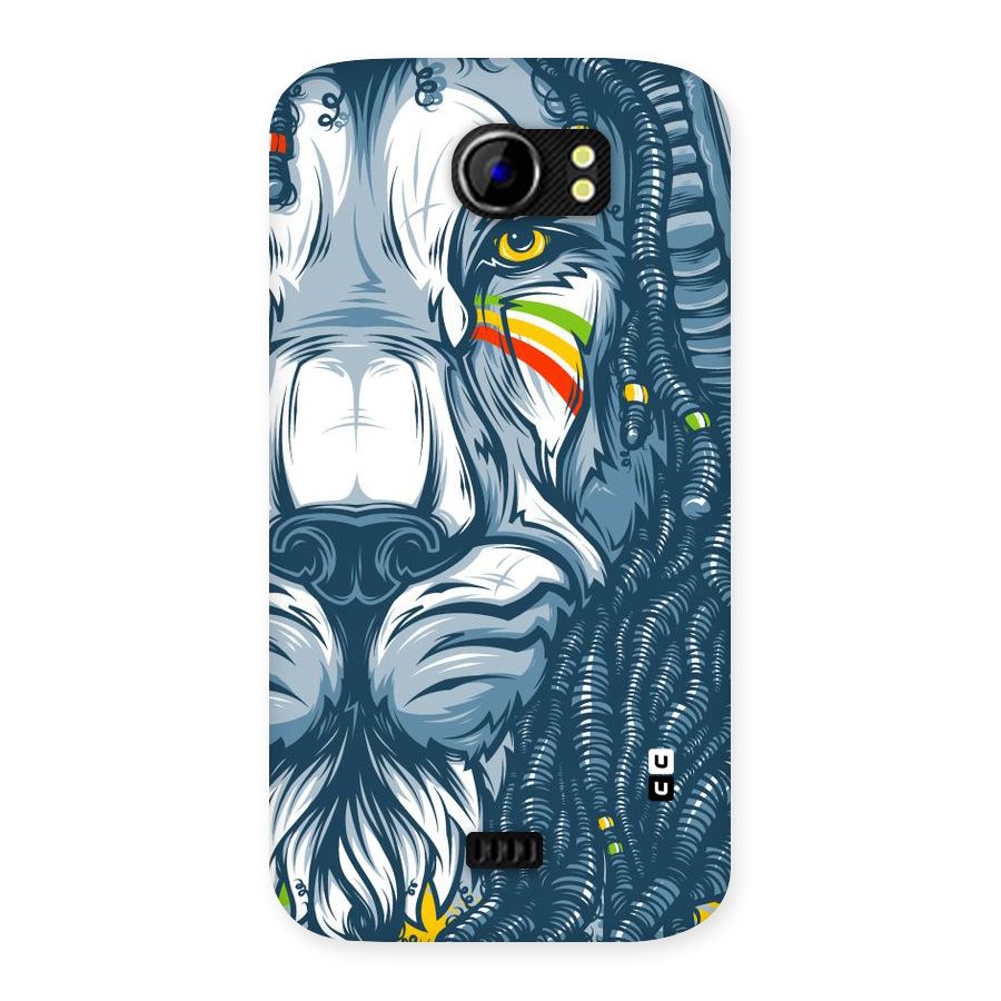 Lionic Face Back Case for Micromax Canvas 2 A110