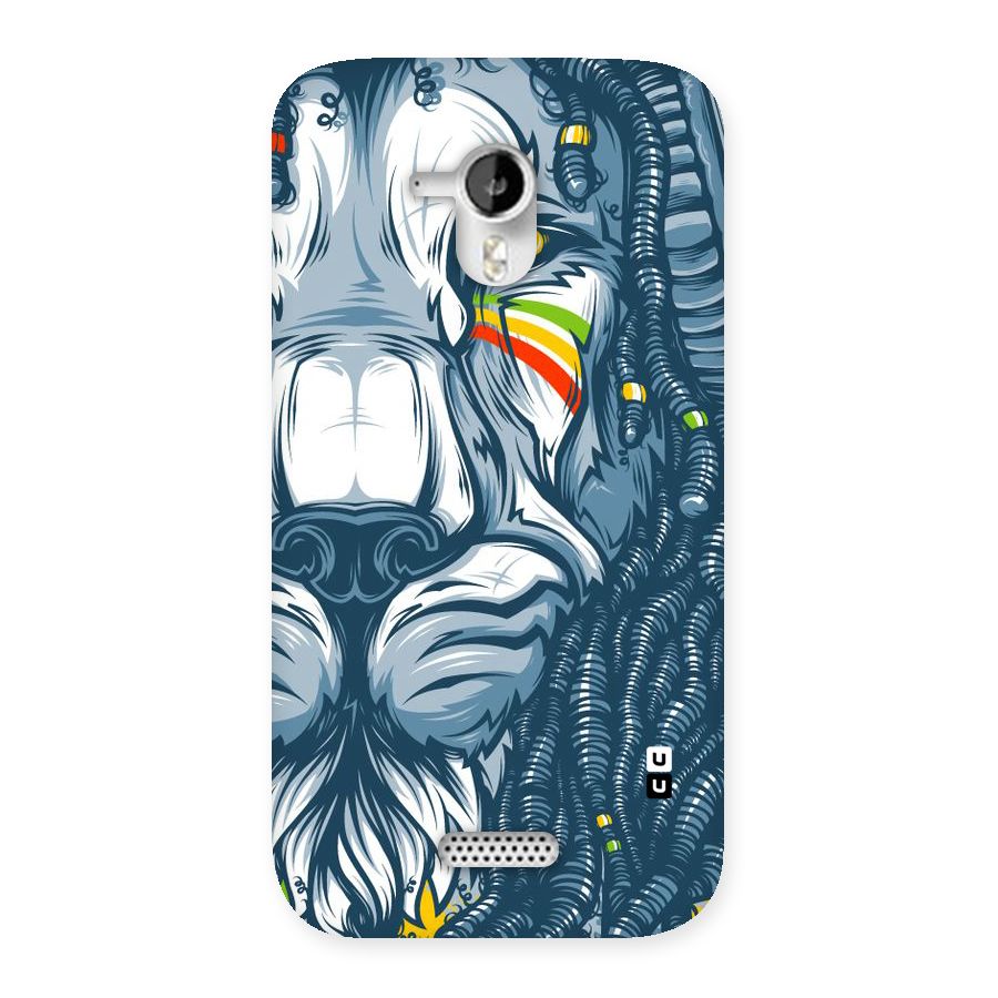 Lionic Face Back Case for Micromax Canvas HD A116