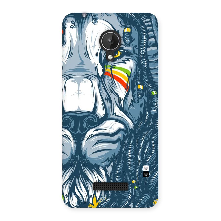 Lionic Face Back Case for Micromax Canvas Spark Q380