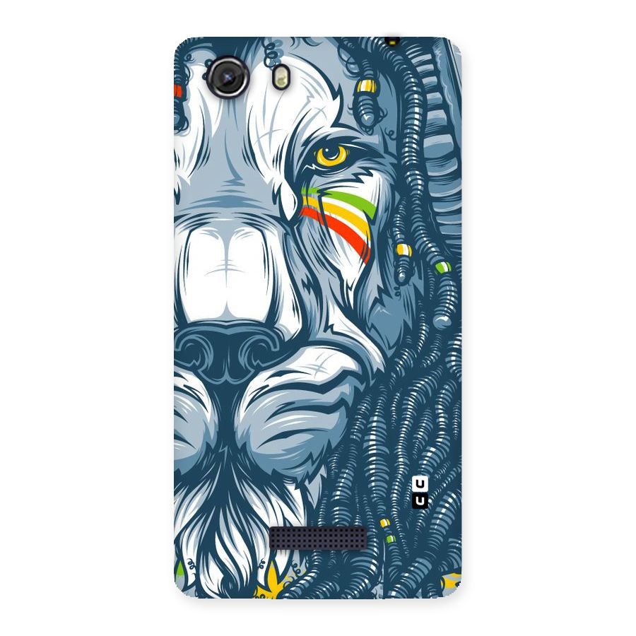 Lionic Face Back Case for Micromax Unite 3