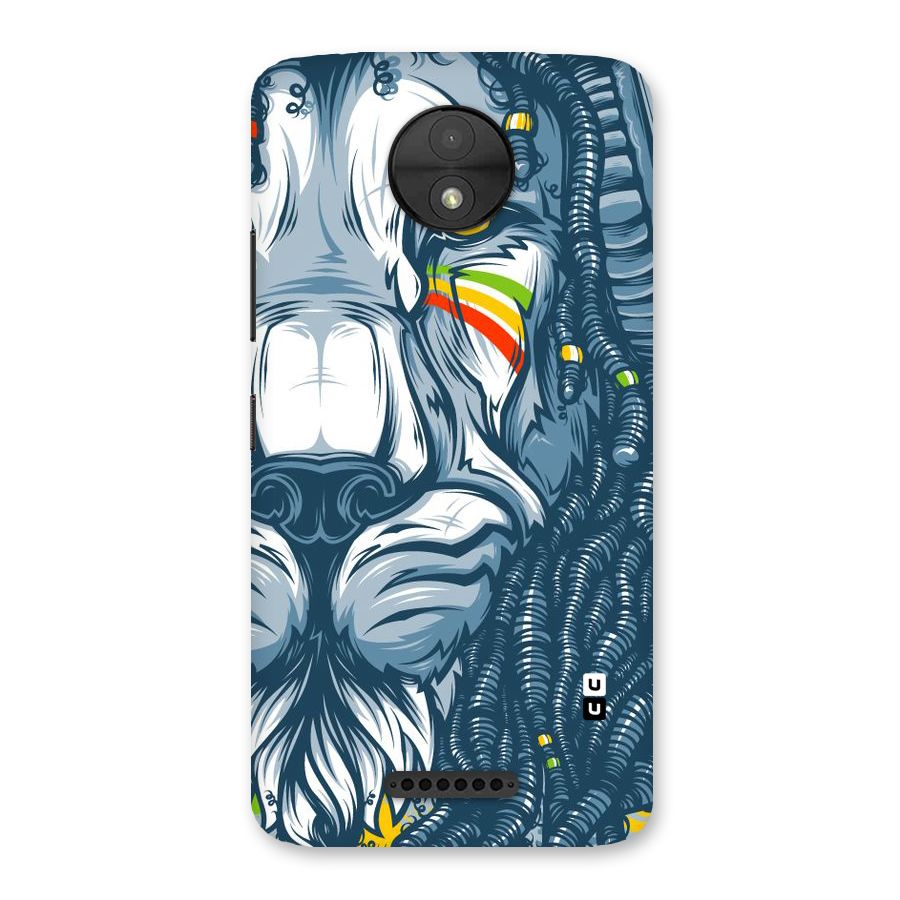 Lionic Face Back Case for Moto C