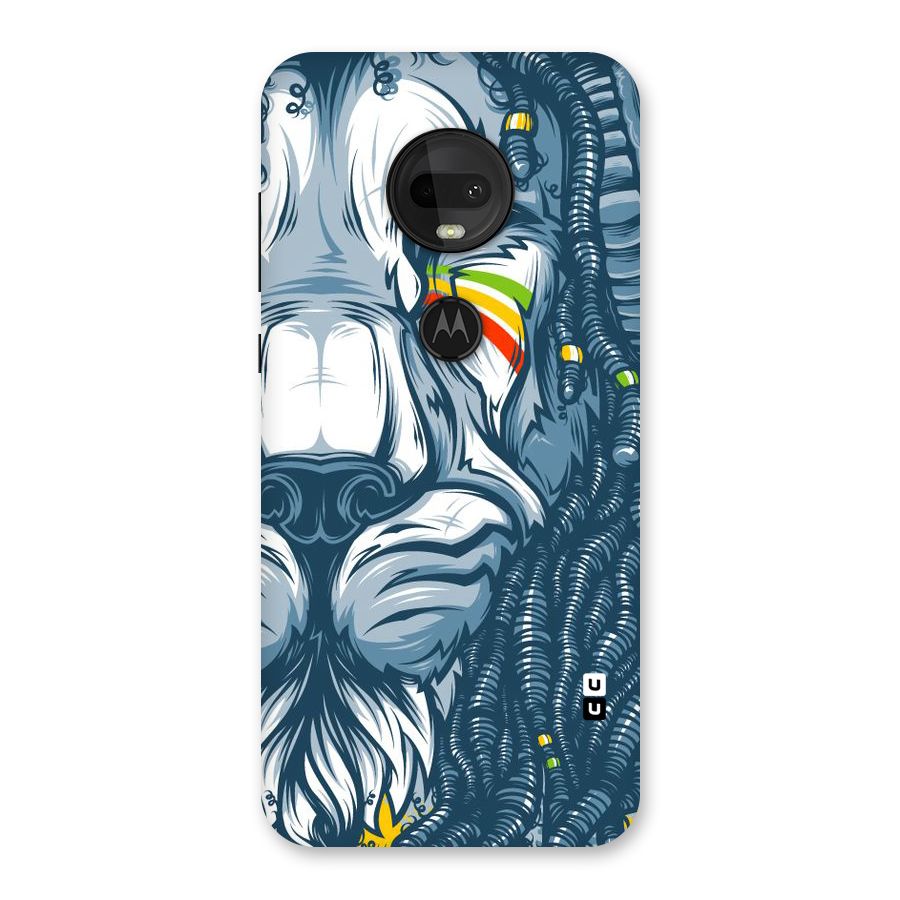 Lionic Face Back Case for Moto G7