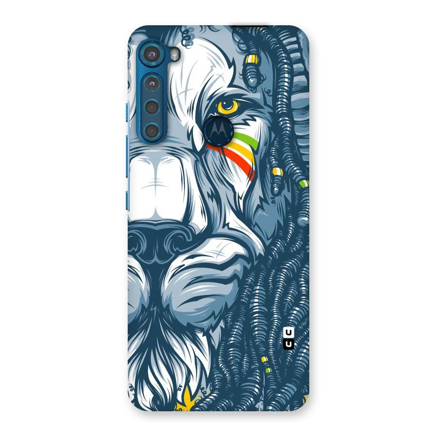 Lionic Face Back Case for Motorola One Fusion Plus