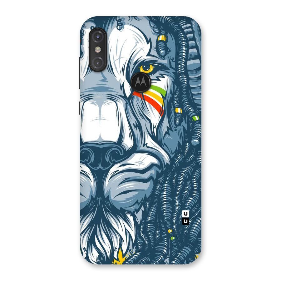 Lionic Face Back Case for Motorola One Power