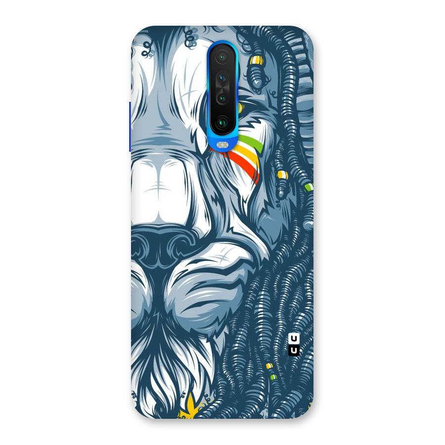 Lionic Face Back Case for Poco X2