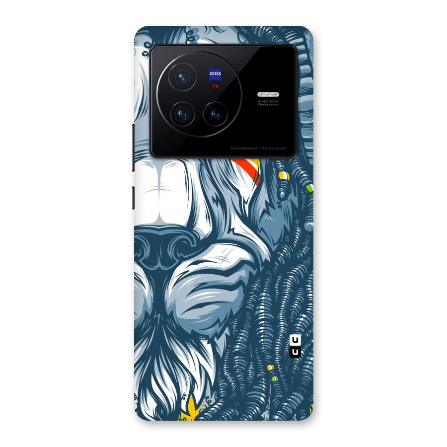 Lionic Face Back Case for Vivo X80