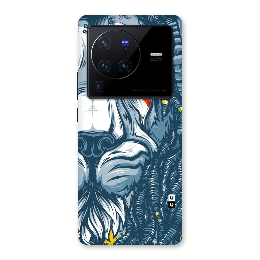 Lionic Face Back Case for Vivo X80 Pro