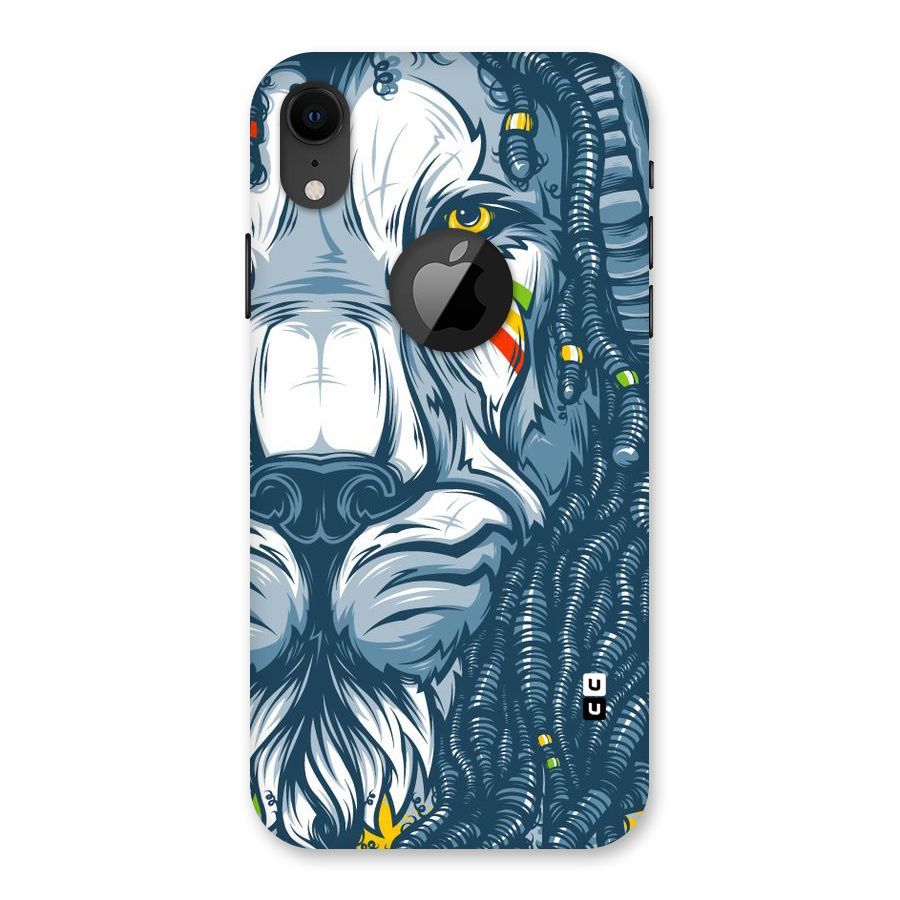 Lionic Face Back Case for iPhone XR Logo Cut