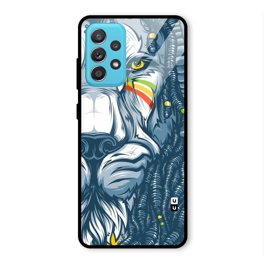 Lionic Face Glass Back Case for Galaxy A52