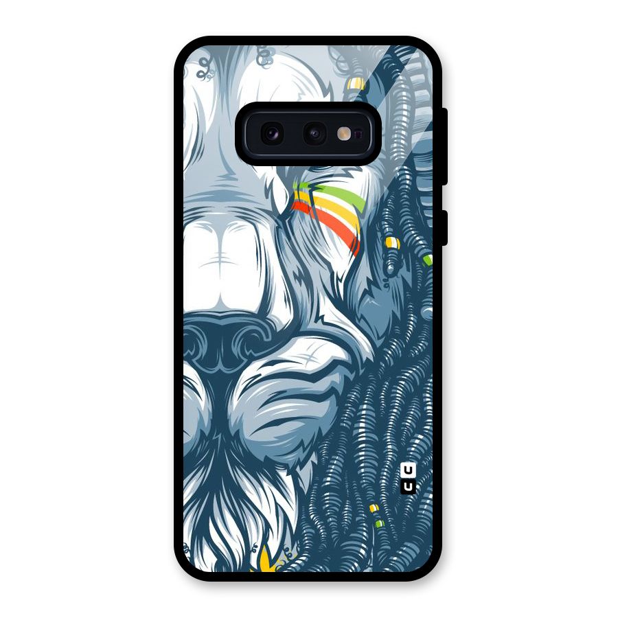 Lionic Face Glass Back Case for Galaxy S10e