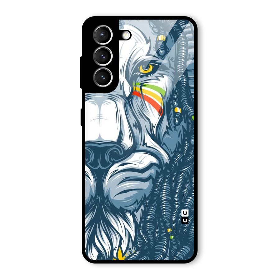 Lionic Face Glass Back Case for Galaxy S21 5G