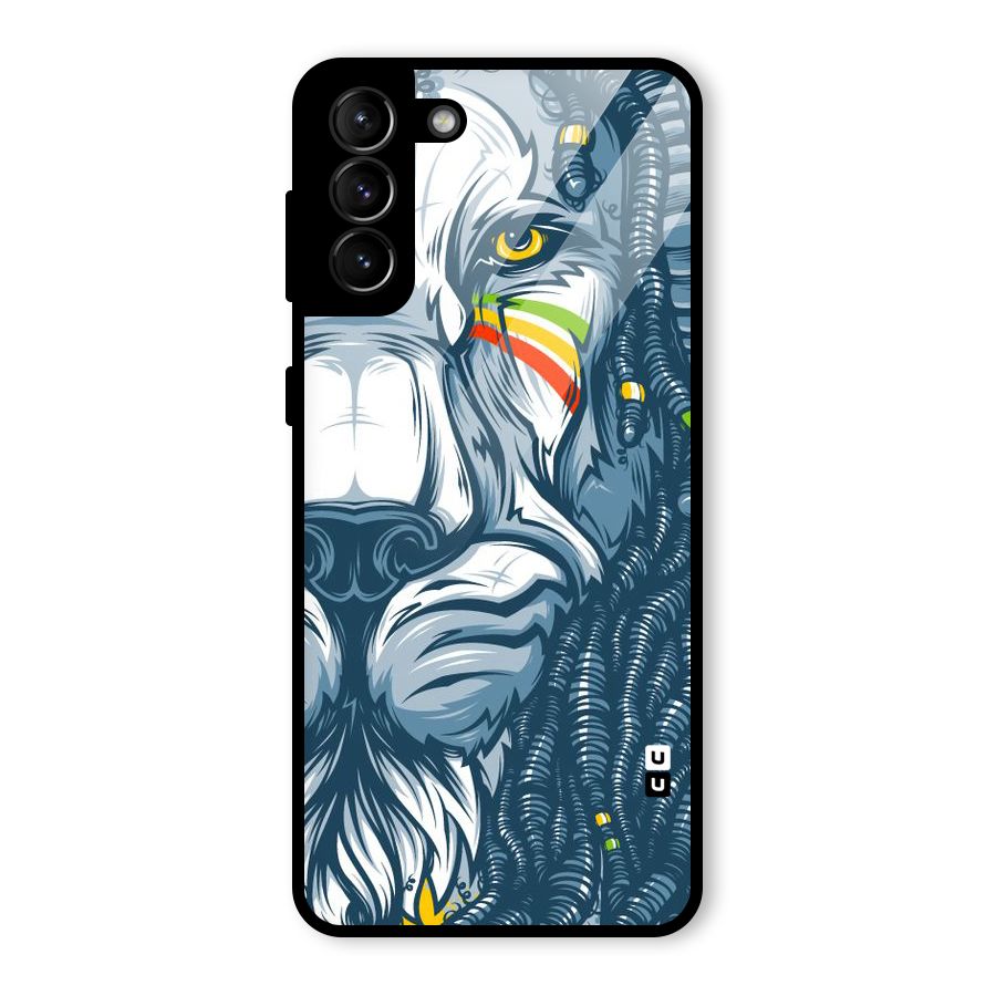 Lionic Face Glass Back Case for Galaxy S21 Plus