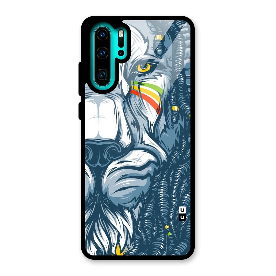 Lionic Face Glass Back Case for Huawei P30 Pro