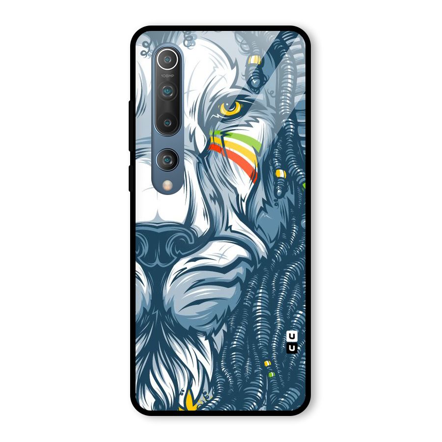 Lionic Face Glass Back Case for Mi 10