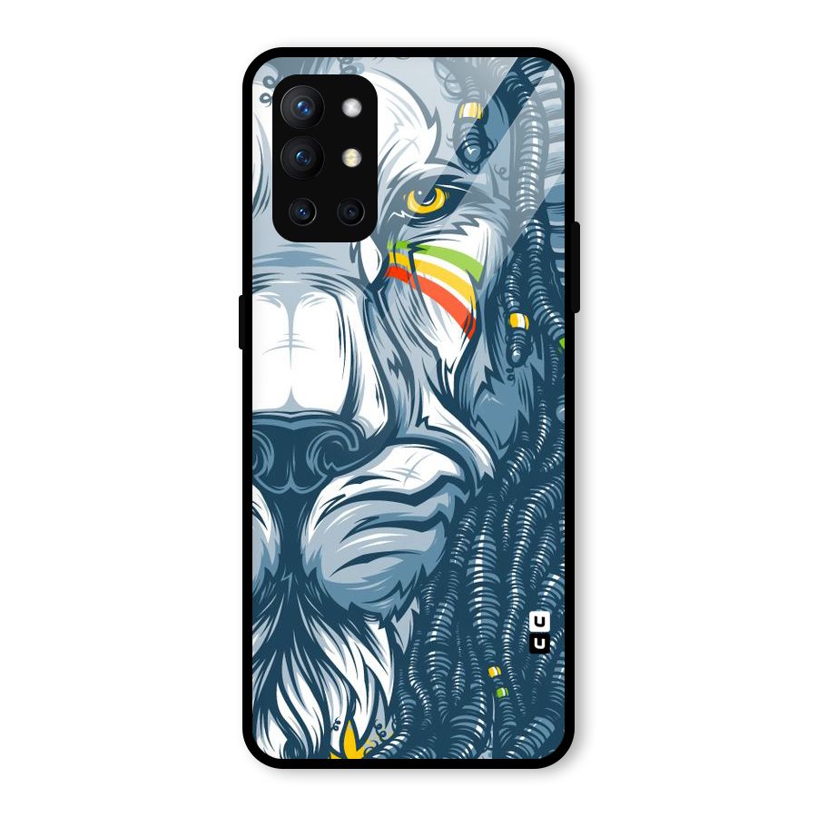 Lionic Face Glass Back Case for OnePlus 9R