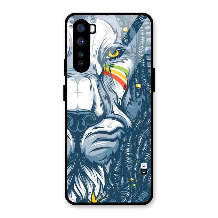 Lionic Face Glass Back Case for OnePlus Nord