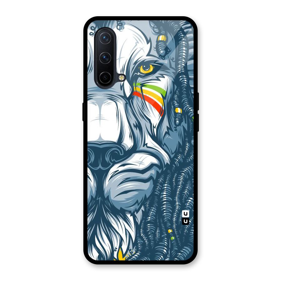 Lionic Face Glass Back Case for OnePlus Nord CE 5G