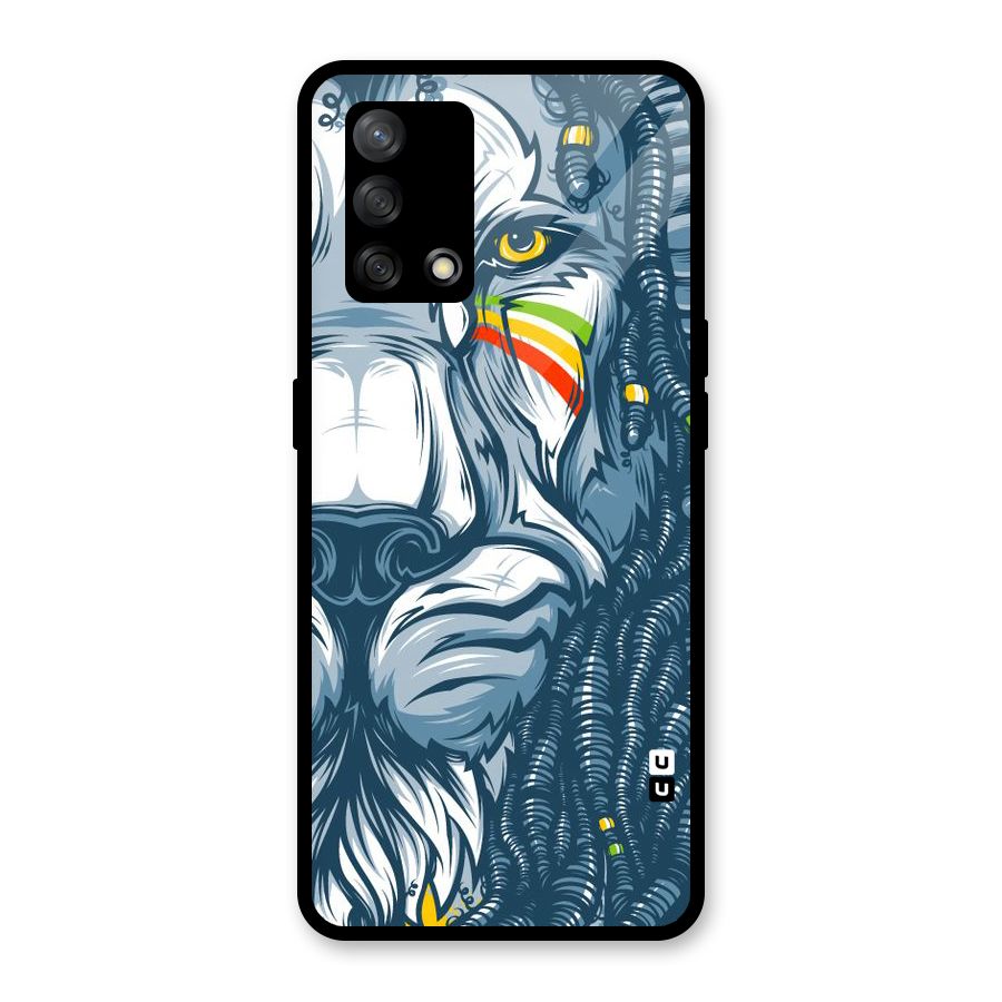 Lionic Face Glass Back Case for Oppo F19