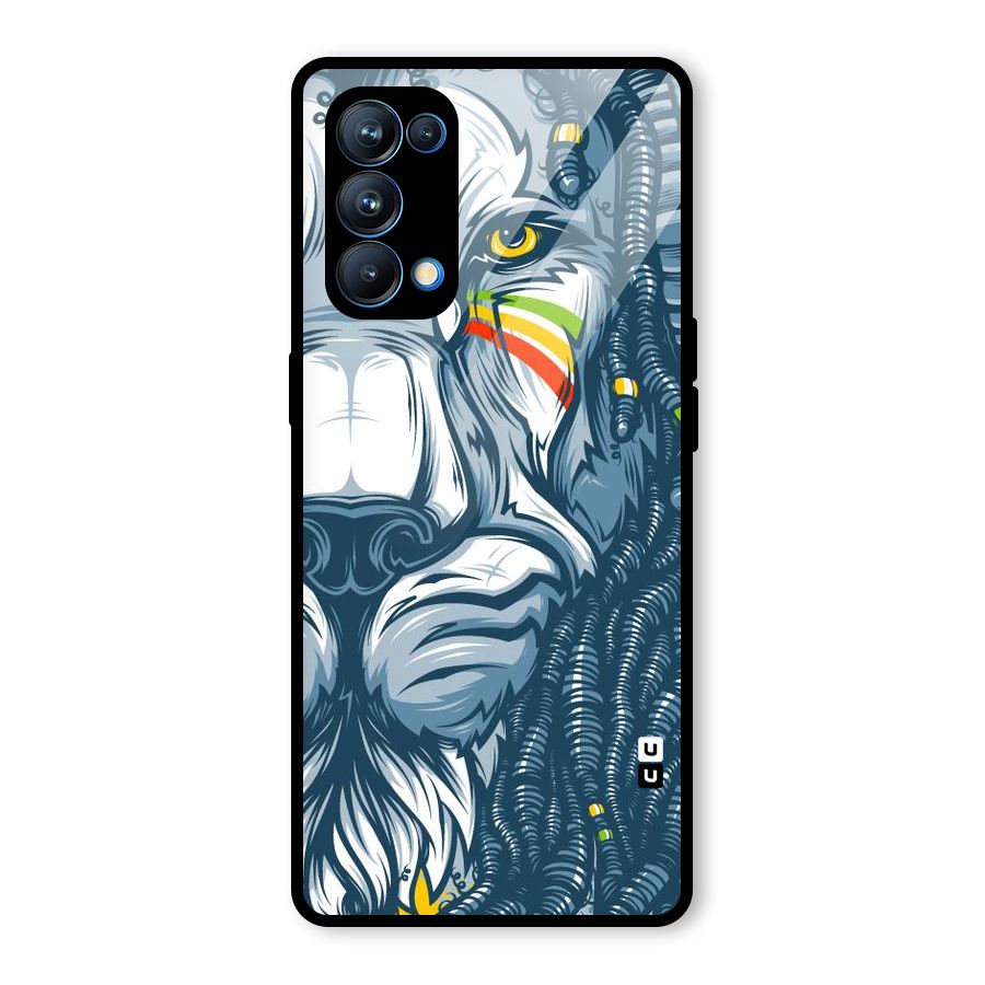 Lionic Face Glass Back Case for Oppo Reno5 Pro 5G