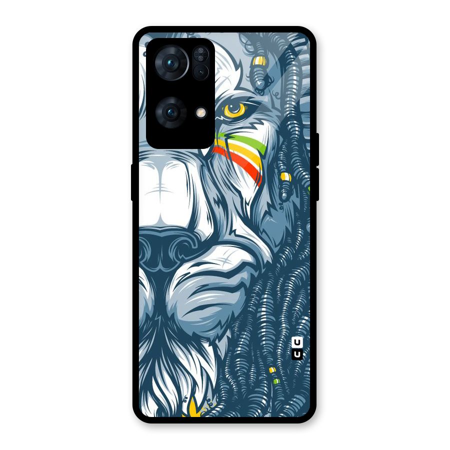 Lionic Face Glass Back Case for Oppo Reno7 Pro 5G